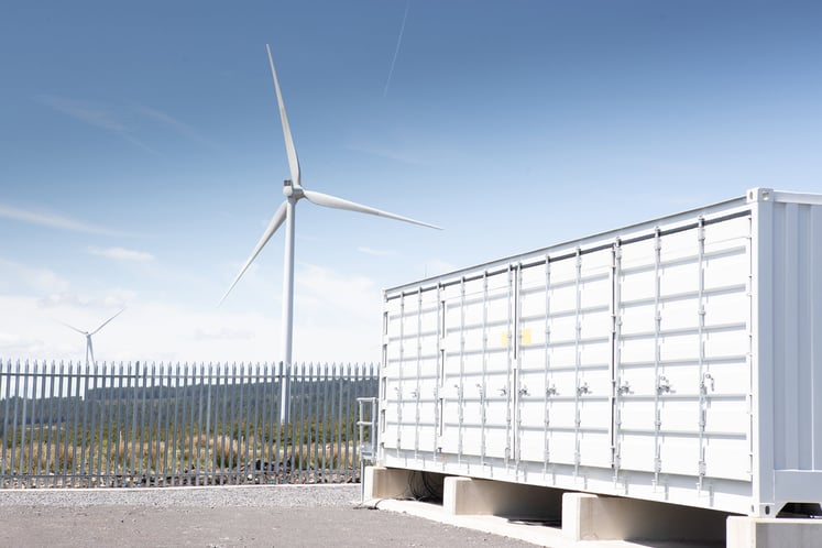 Battery at Pen y Cymoedd wind farm