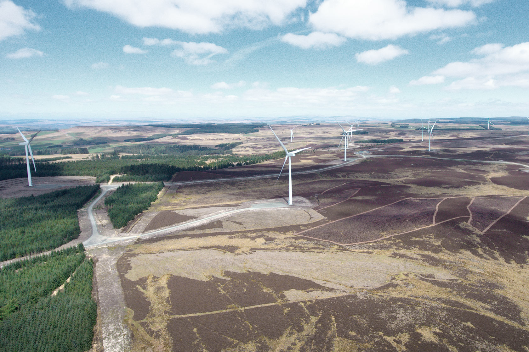 Ray wind farm near Kirkwhelpington in Northumberland